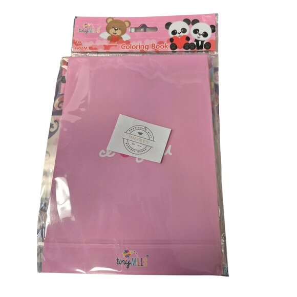 Tiny Mills Bear & Panda Coloring Book Set With Crayons - Picture 2 of 2